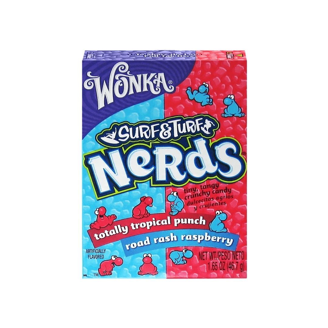 Wonka Nerds Raspberry & Tropical Punch - caramelle ai lamponi e frutta ...